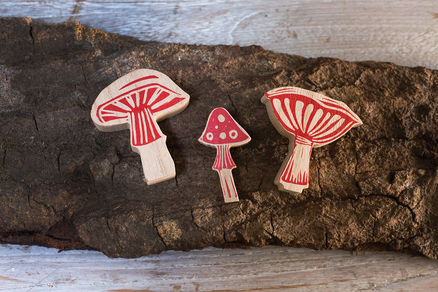 Block Print Mushroom