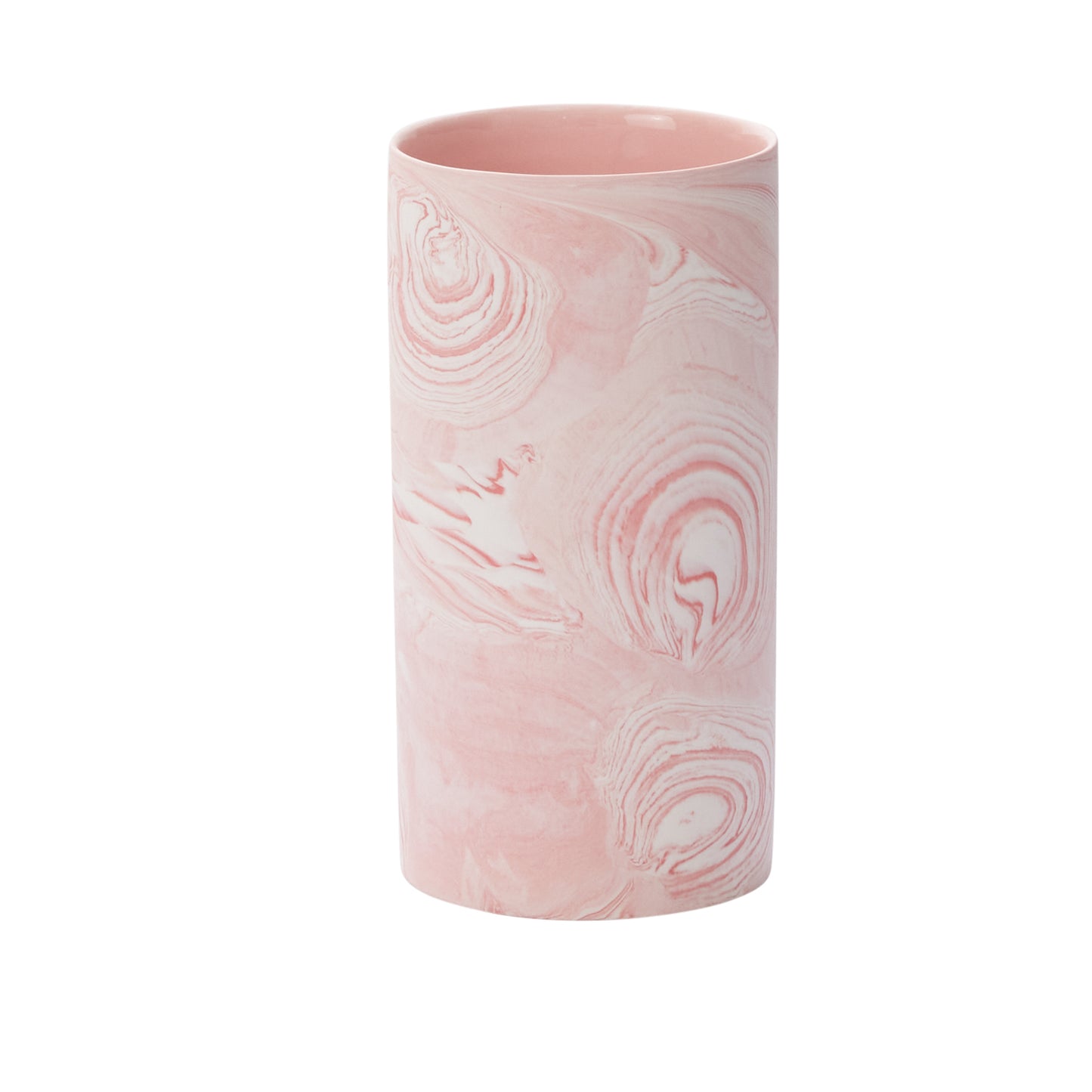 Pink Marbleized Vase