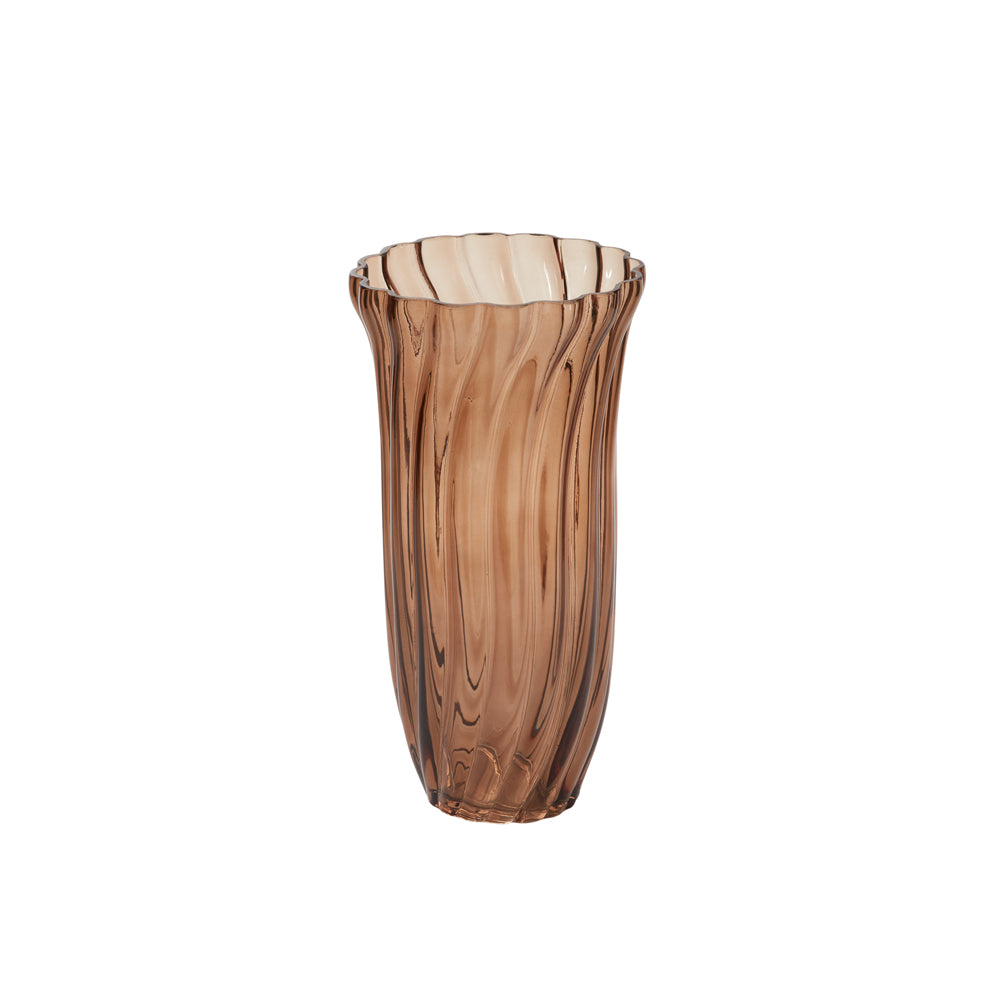 Chanterelle Ribbed Vase
