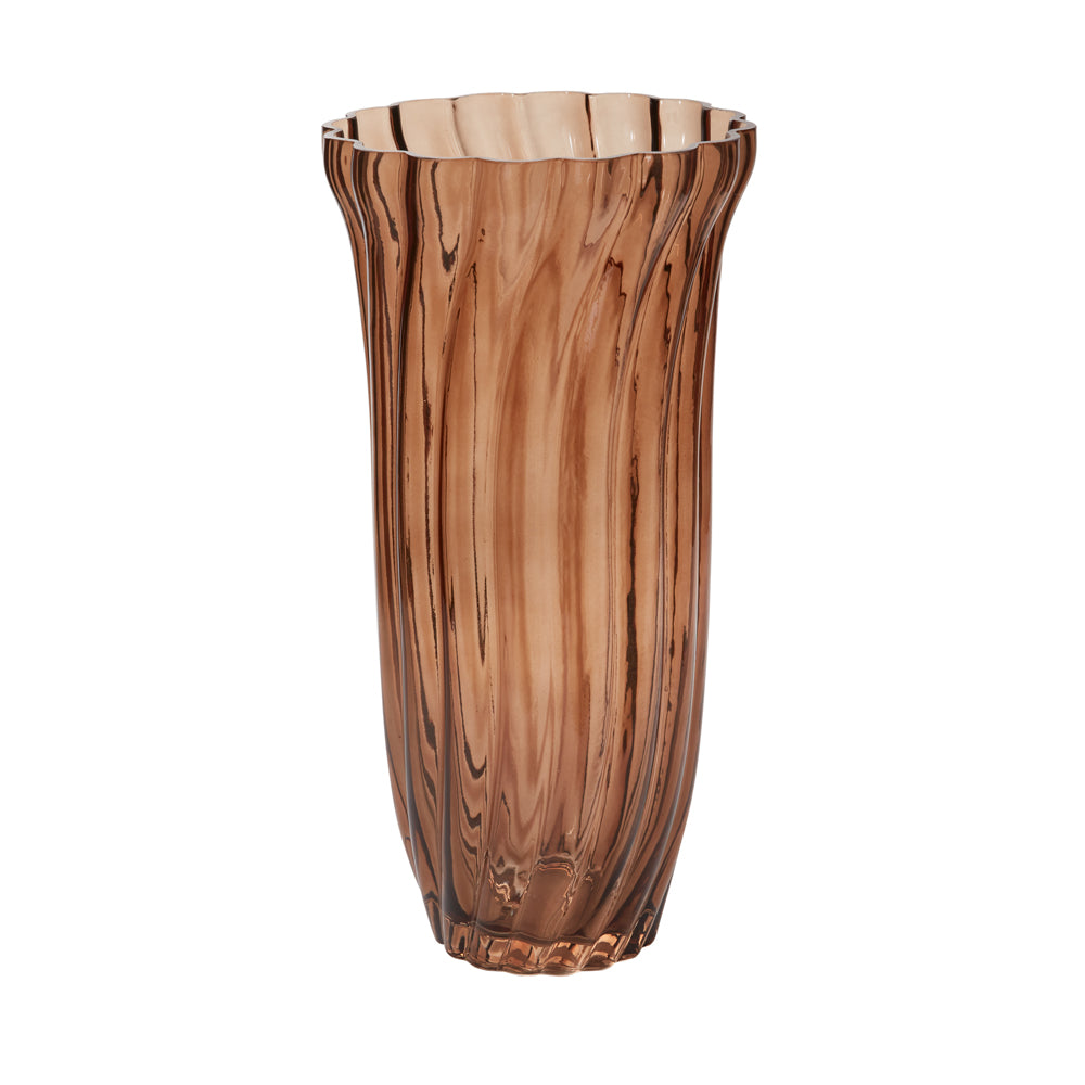 Chanterelle Ribbed Vase