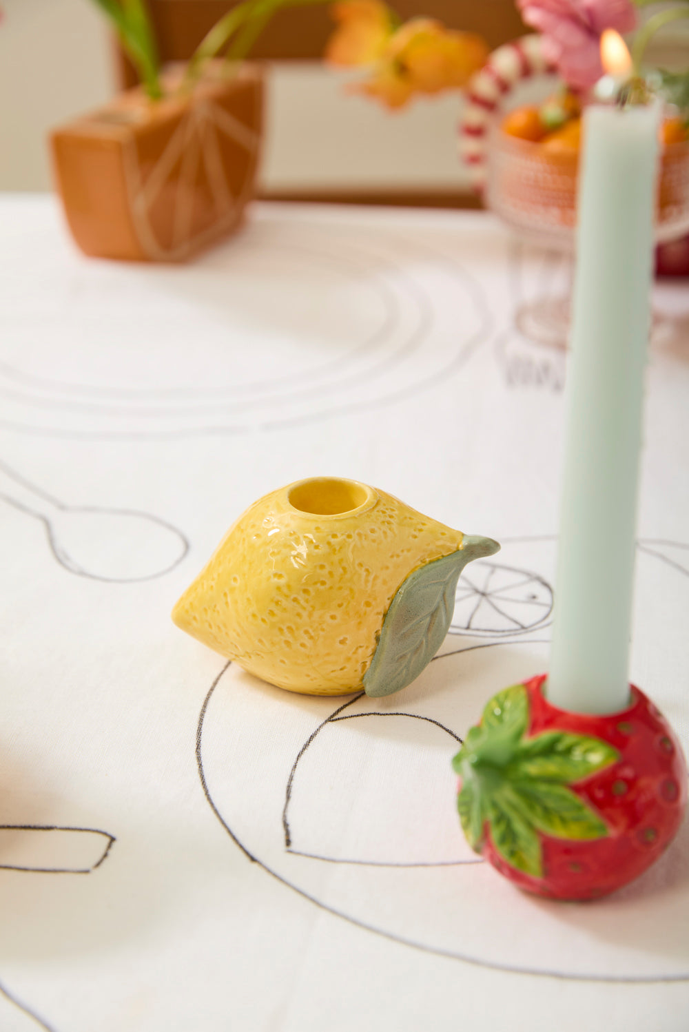 Fresh Fruit Candleholder