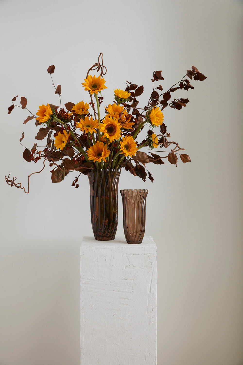 Chanterelle Ribbed Vase