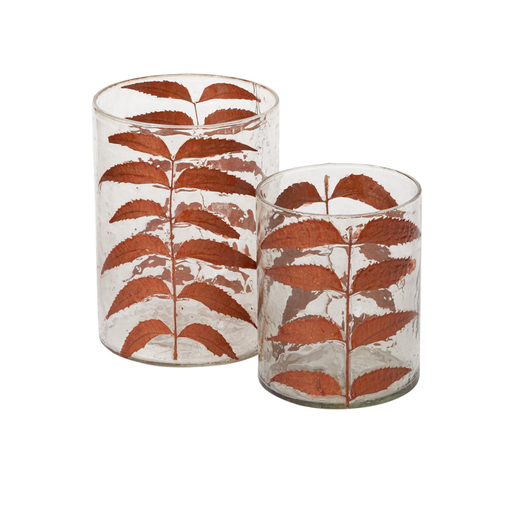 Copper Leaves Votive