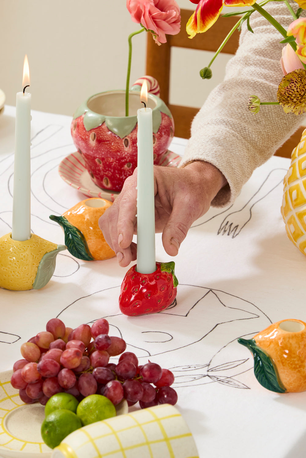 Fresh Fruit Candleholder