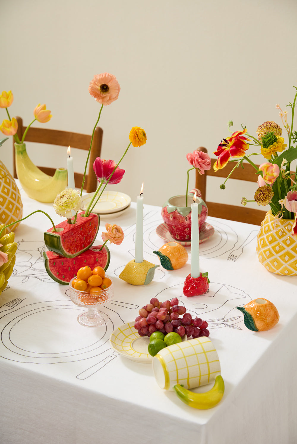 Fresh Fruit Candleholder