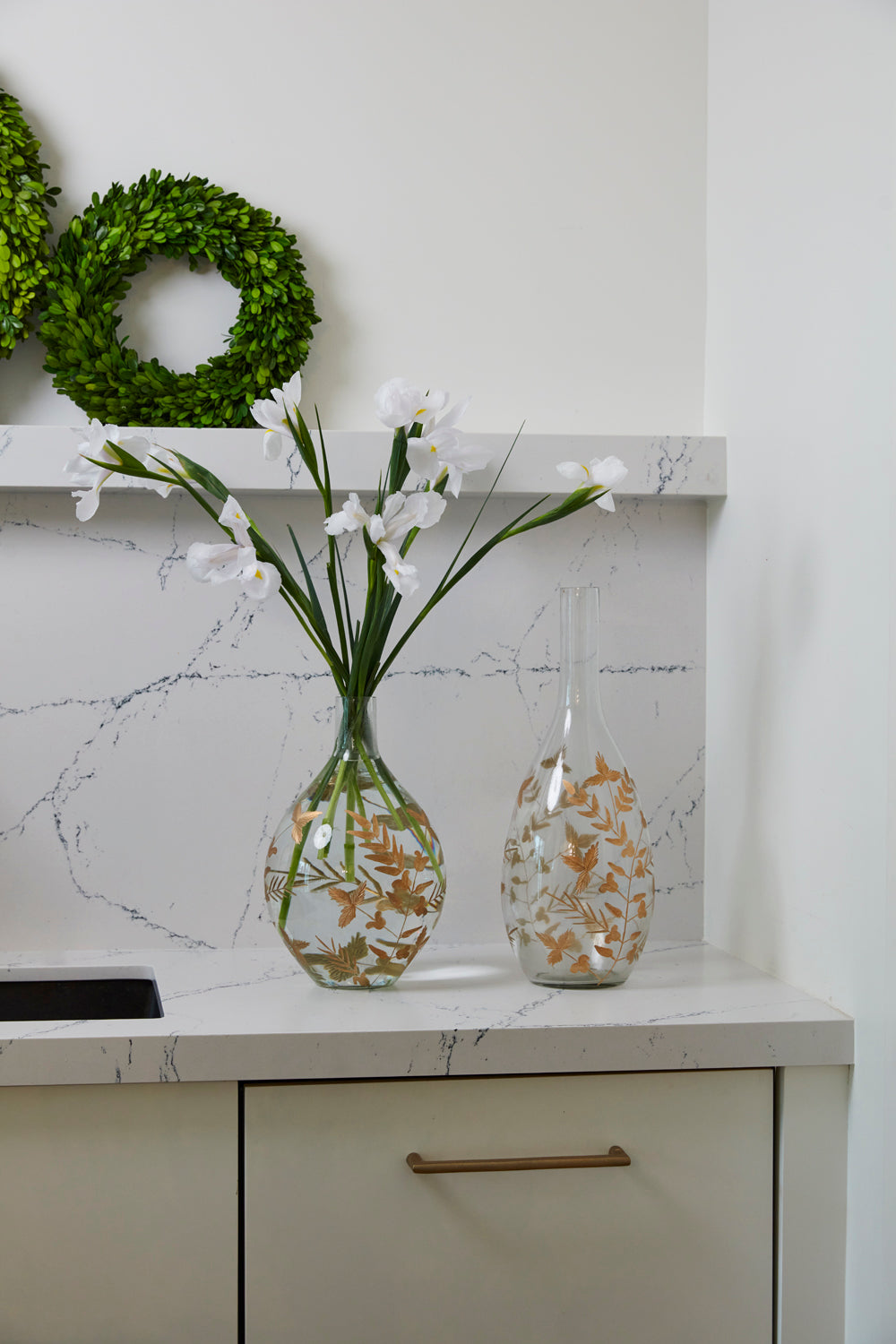 Gild Leaf Vase