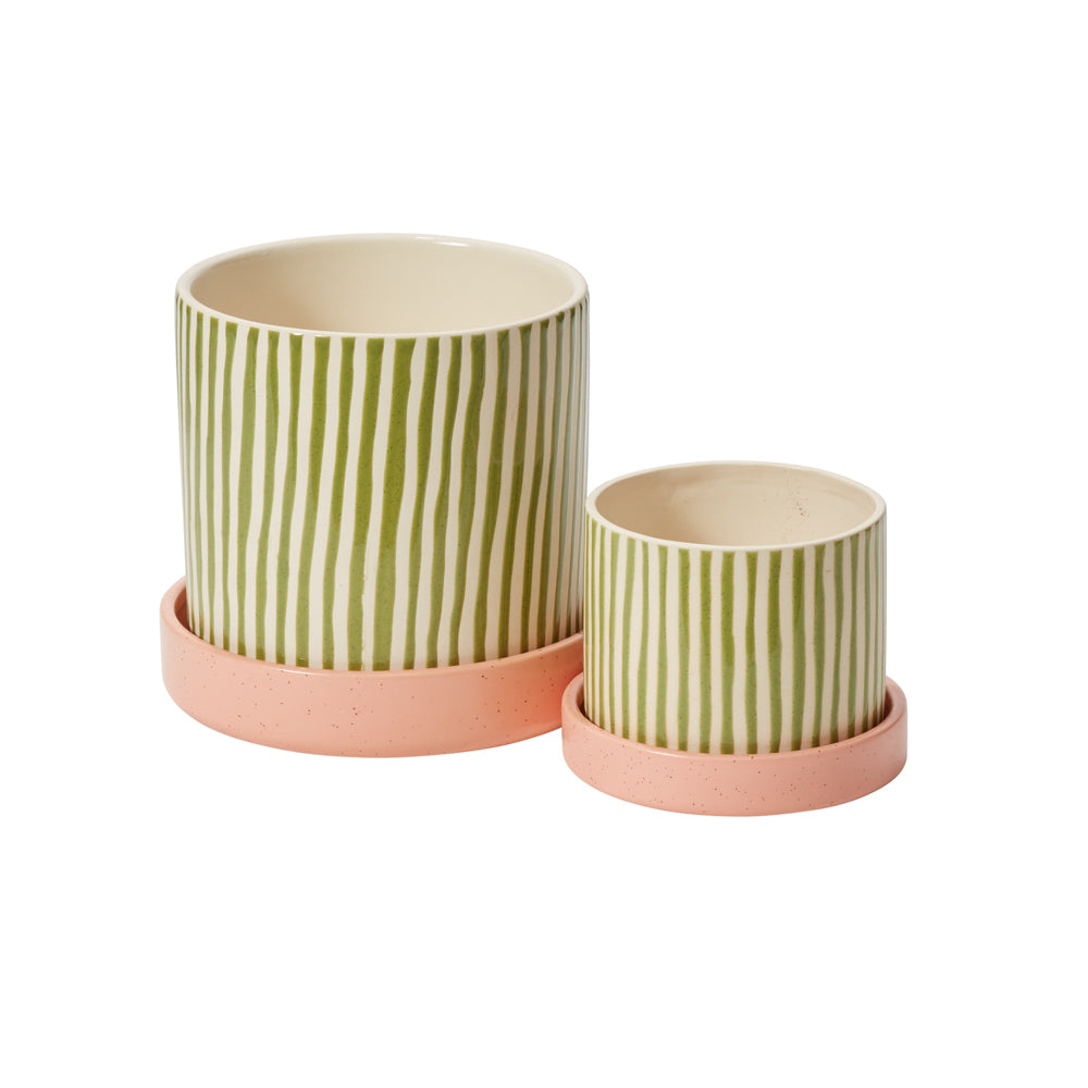 Melancia Pot with Saucer