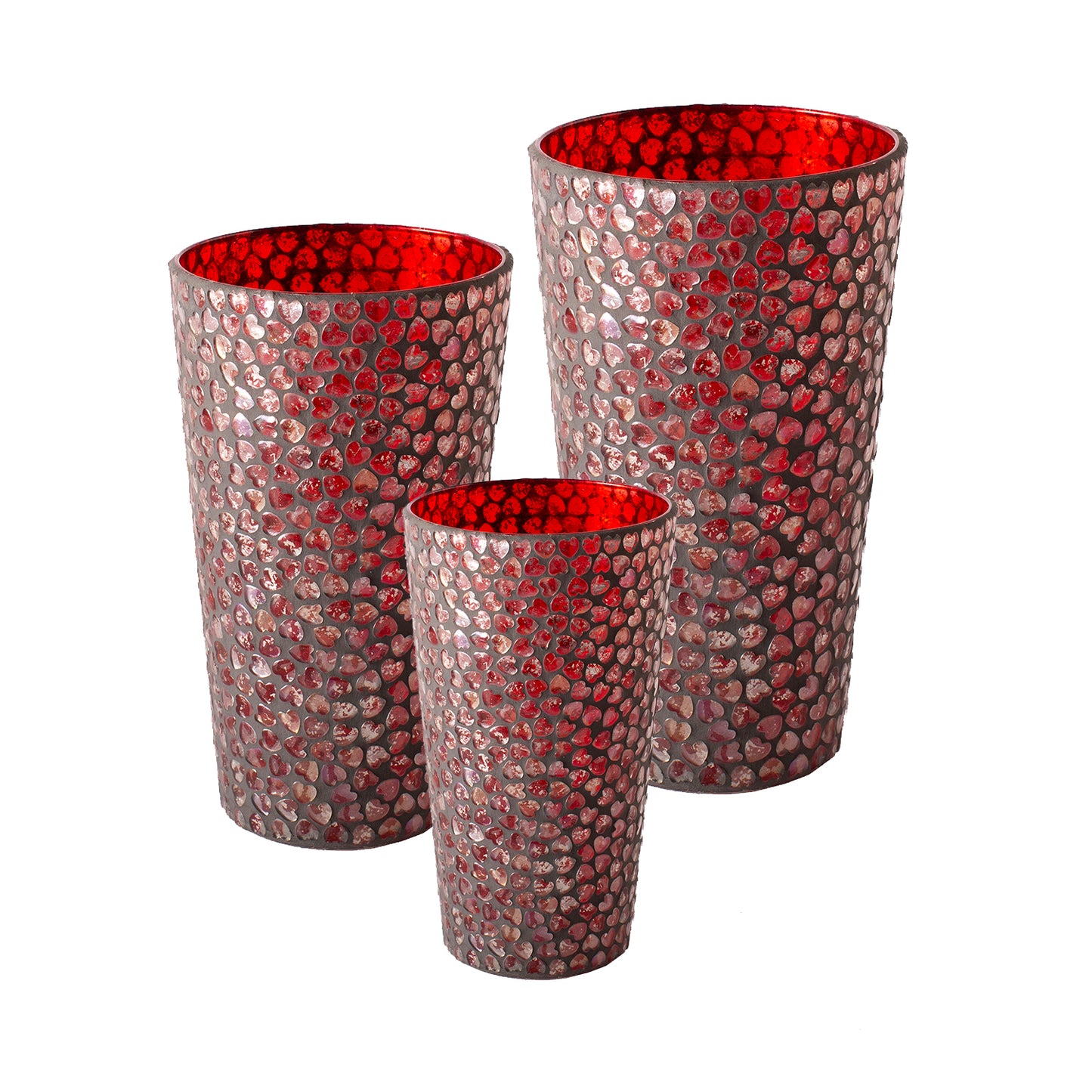 Mosaic Heart Vase
