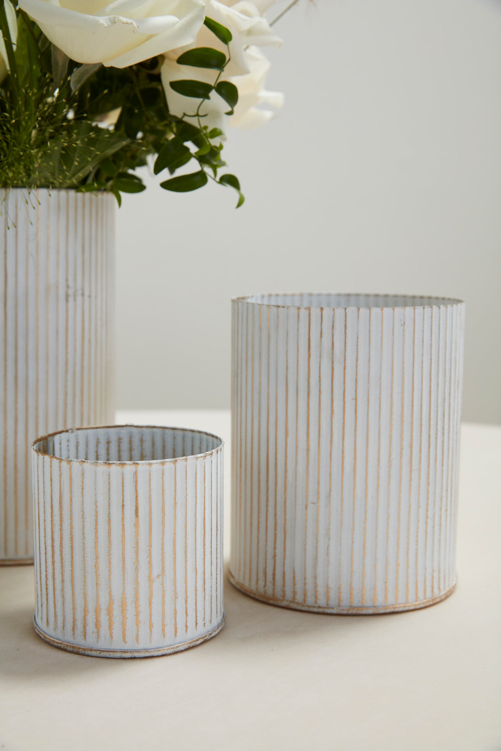 Whitewashed Norah Vase
