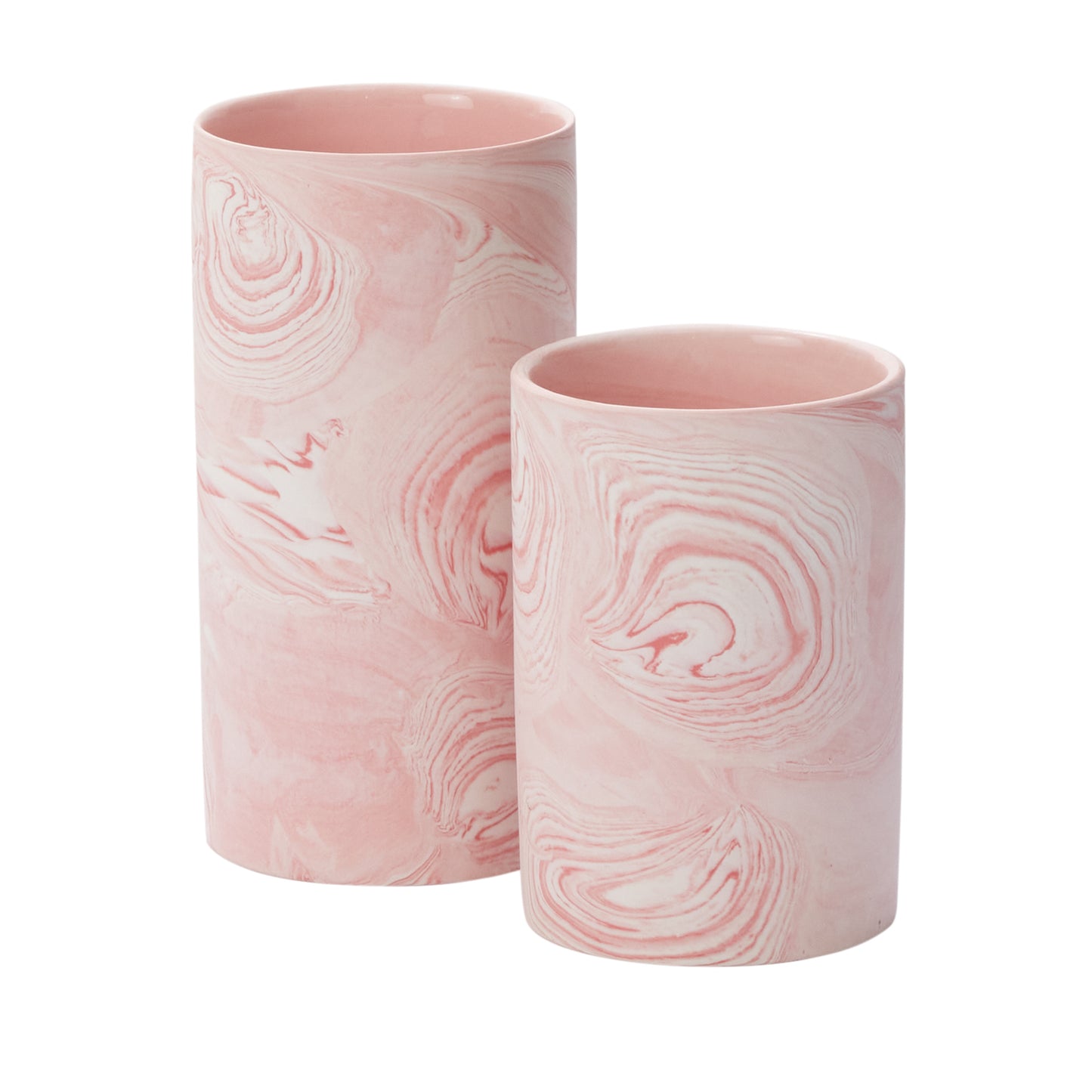 Pink Marbleized Vase
