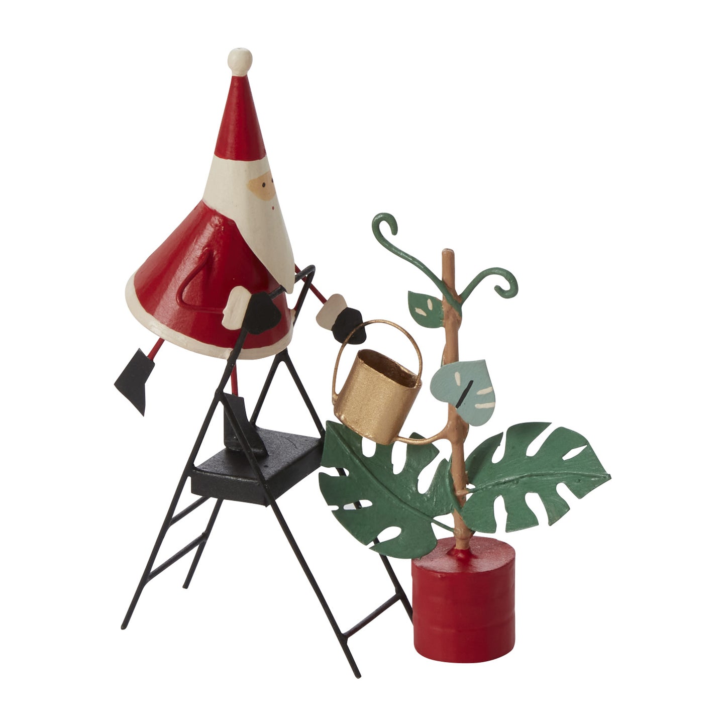 Plant Care Santa Figurine