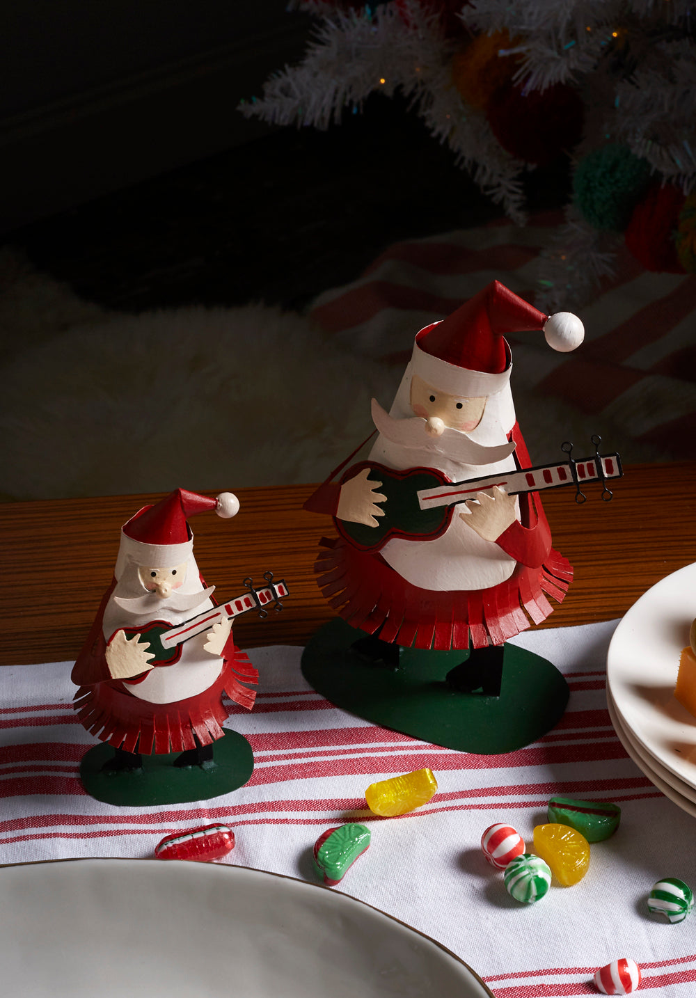 Rockin' Santa Figurine