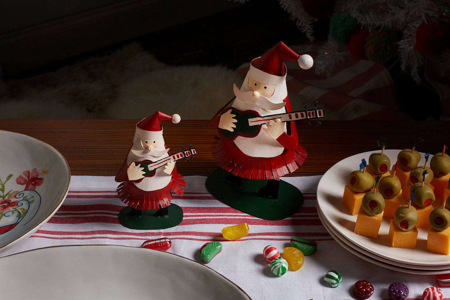 Rockin' Santa Figurine