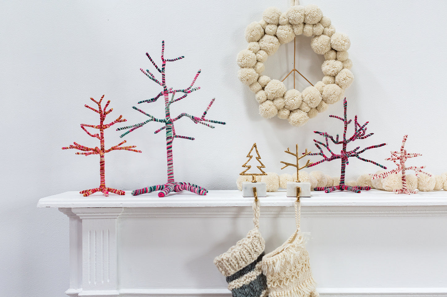 Yarn Twig Trees