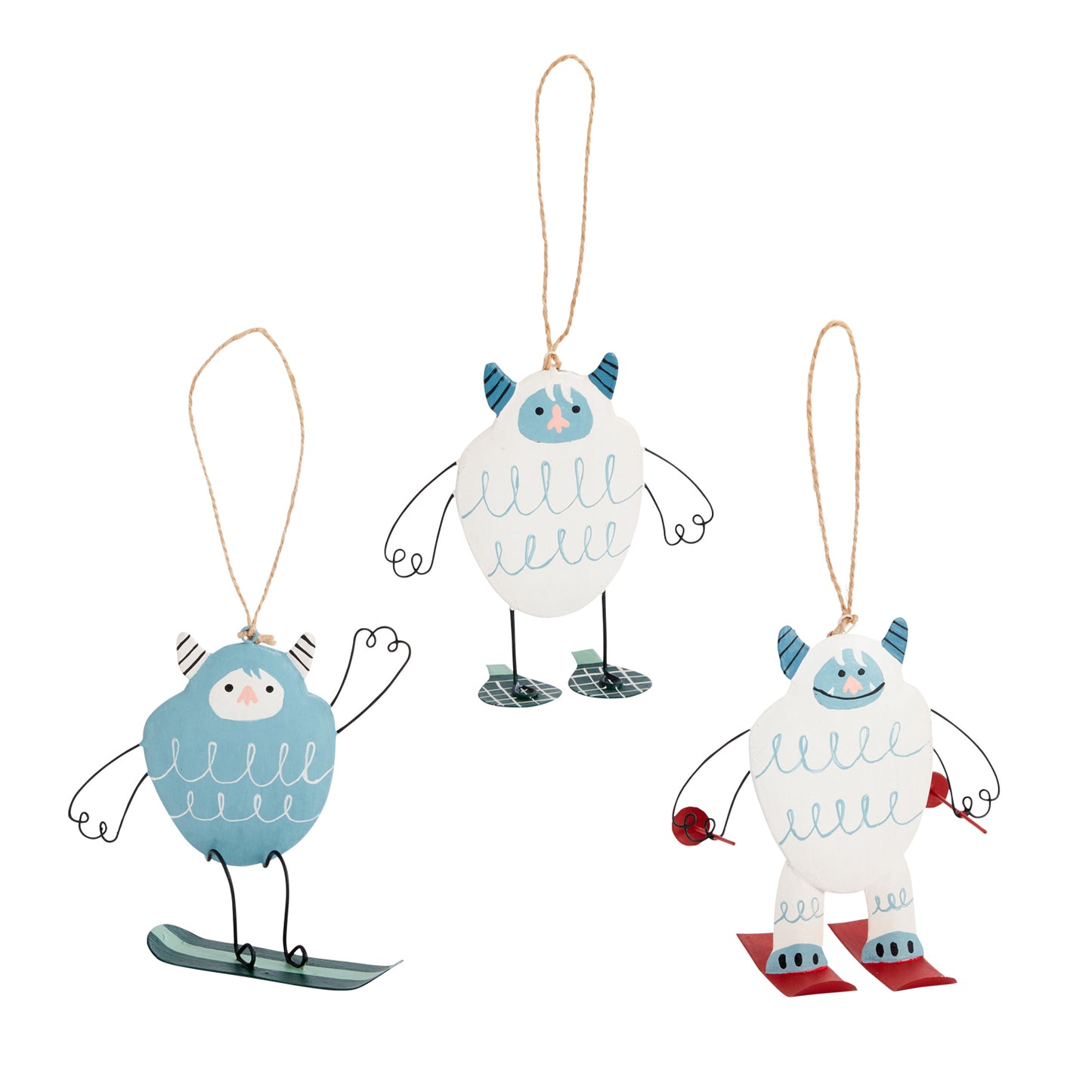 Yeti Ski Bum Ornament