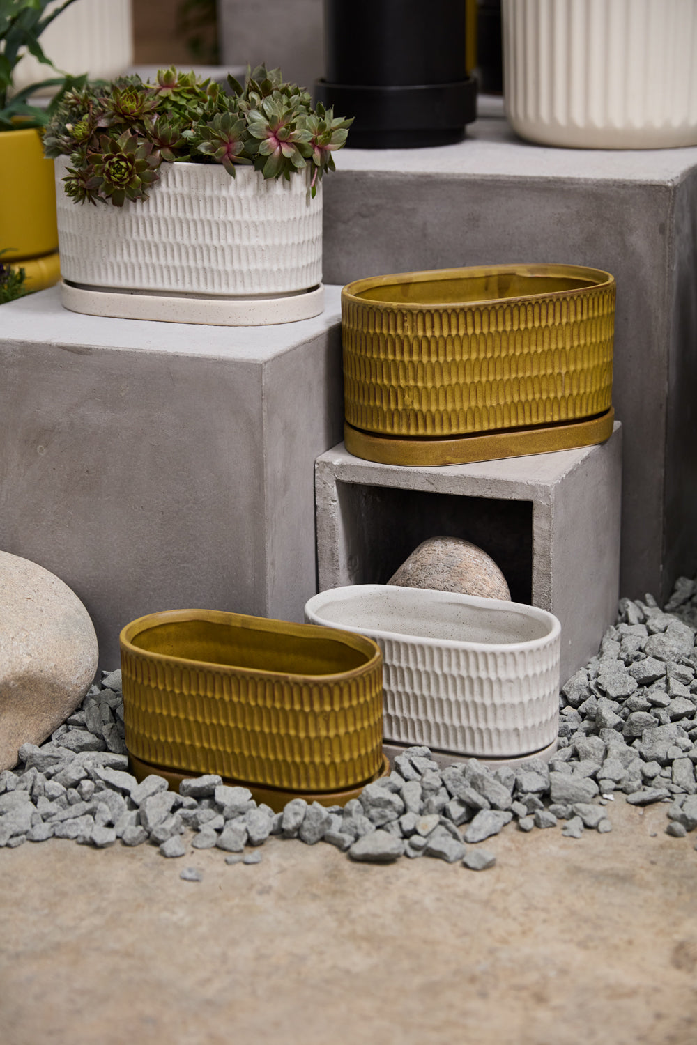 Zelle Planter with Saucer
