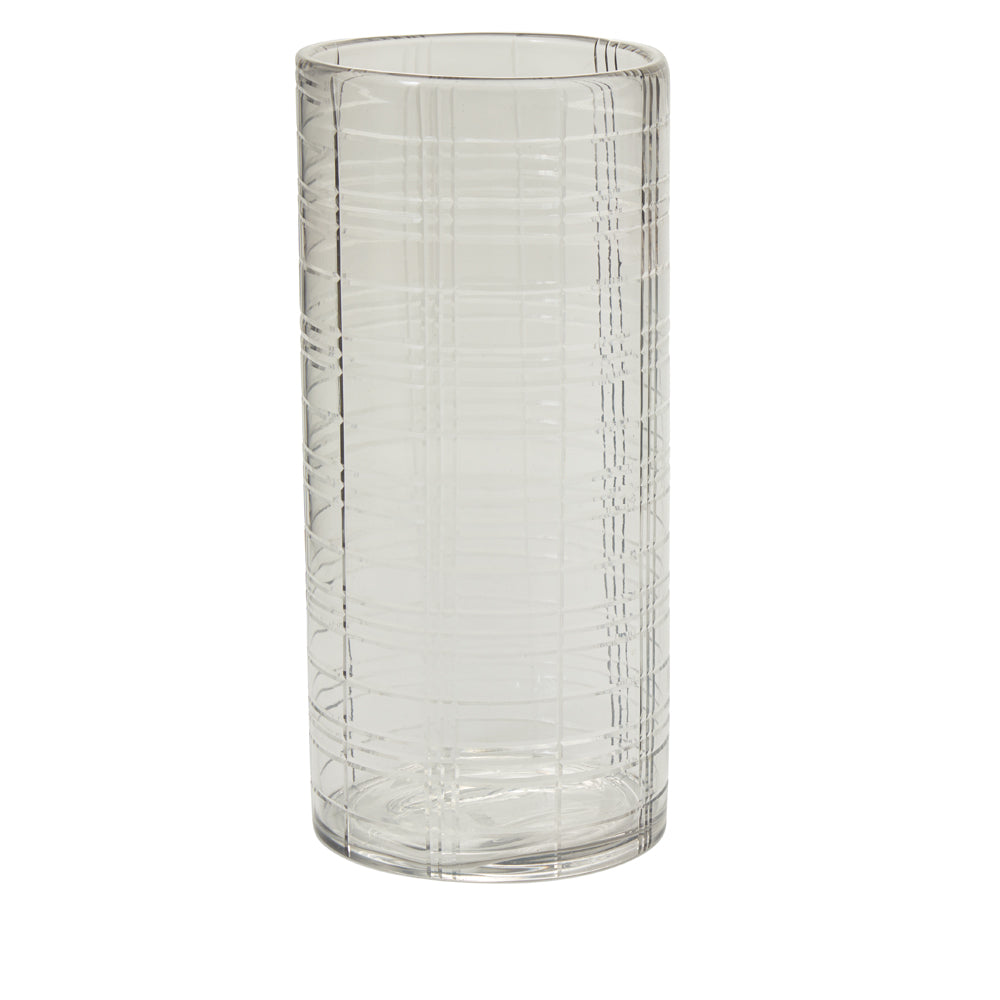 Etched Plaid Votive