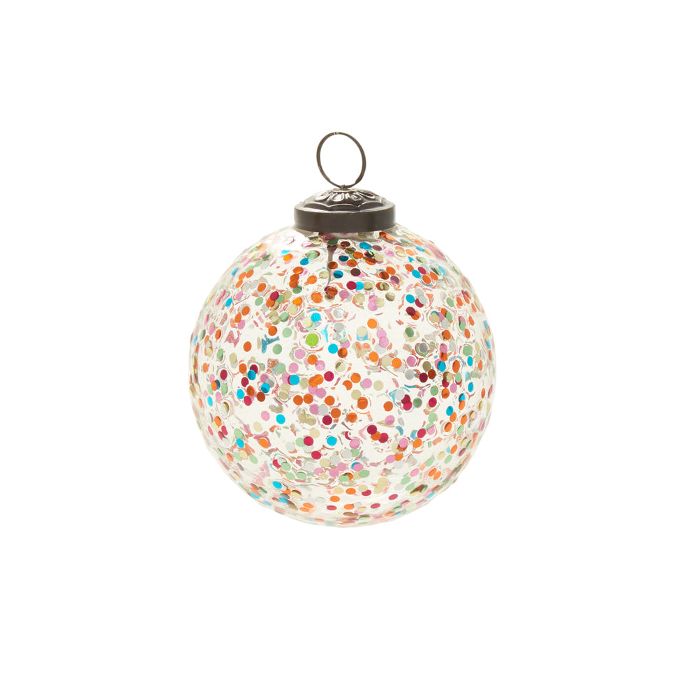Rainbow Glitter Ornament