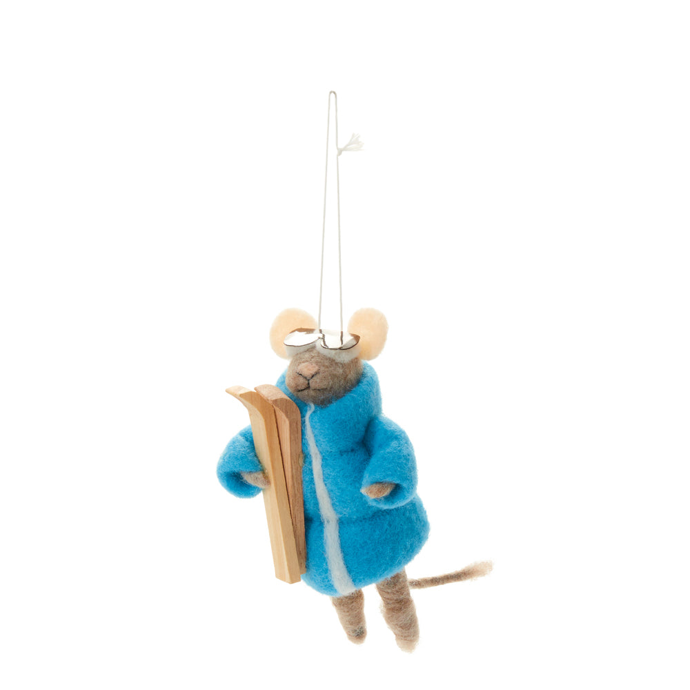 Ski Mouse Ornament