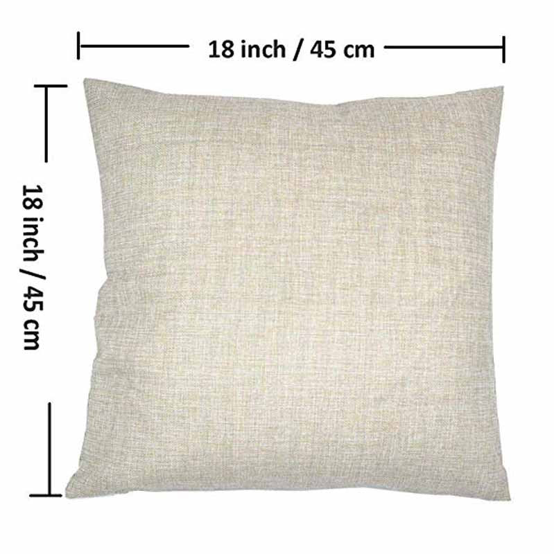 Decorative Pillow Covers Cotton Linen Datura Throw Pillow Covers Cushion Covers 18x18 inch