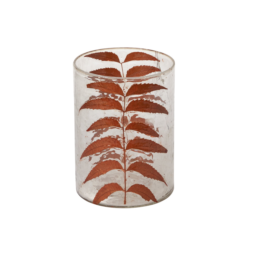 Copper Leaves Votive