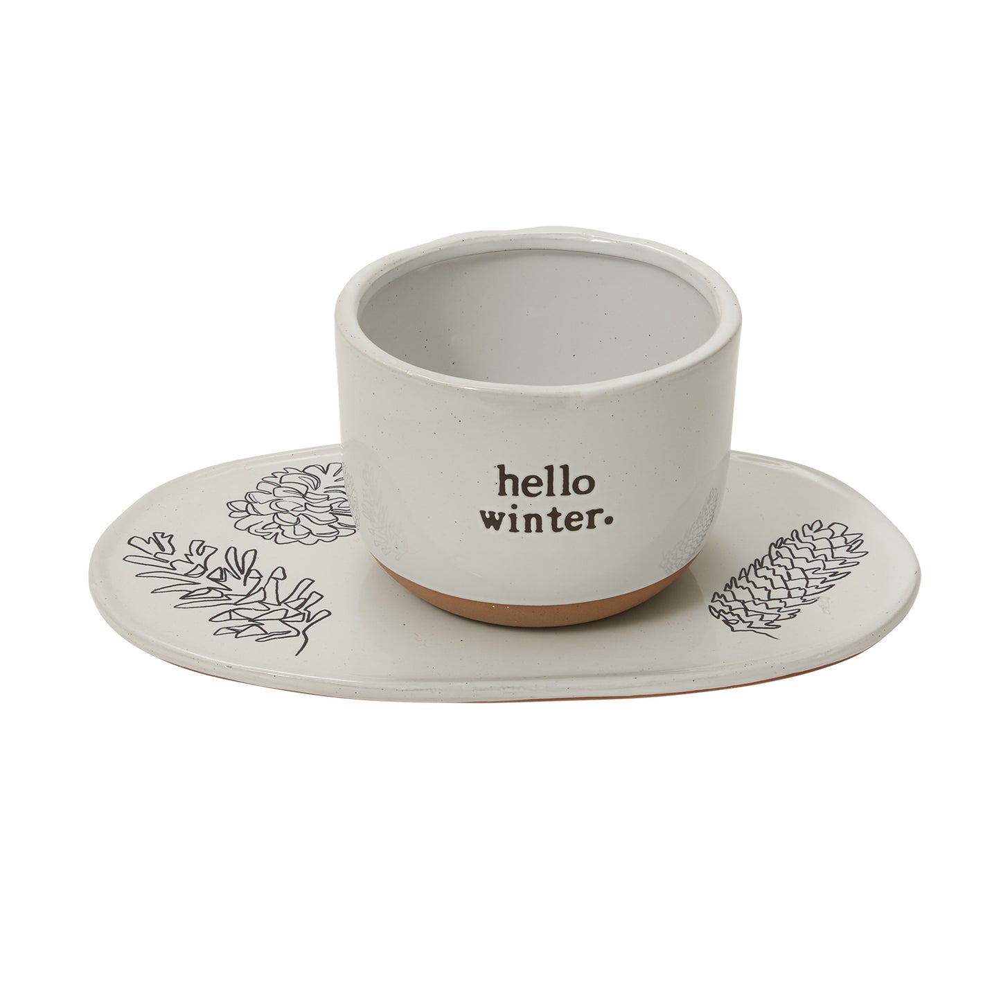 Hello Winter Pot and Tray