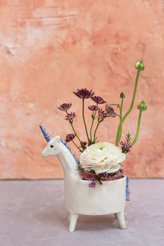 Lolly Unicorn Planter Sale