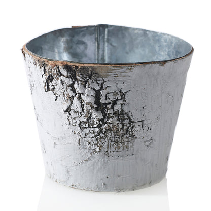 White Birch Pot w/ Zinc