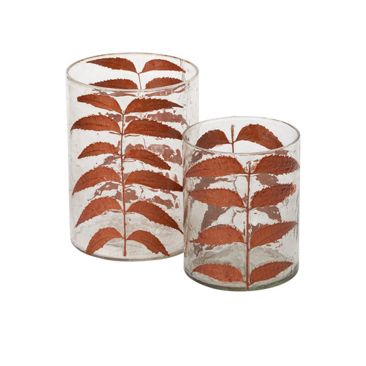 Copper Leaves Votive