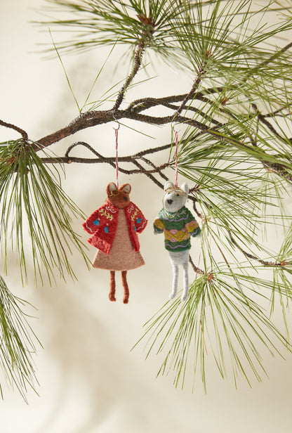 E + E Fuzzy Friends Ornament