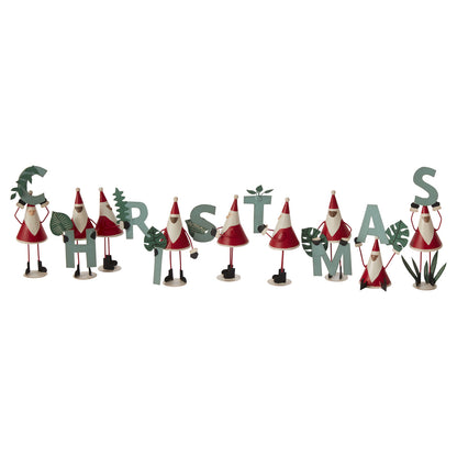 Green Christmas Sign - Set of 9