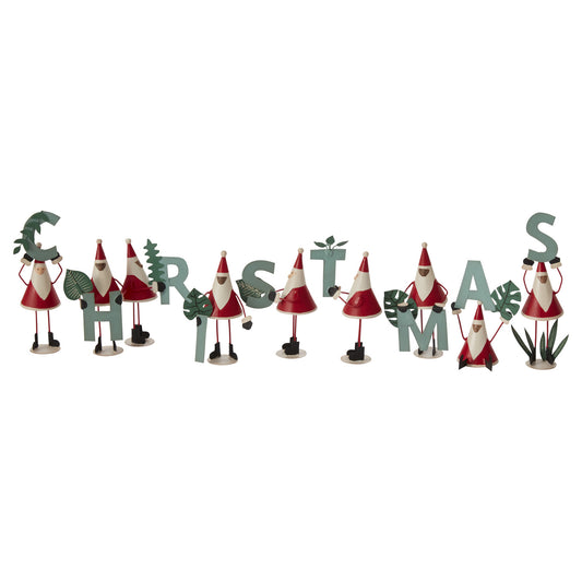 Green Christmas Sign - Set of 9