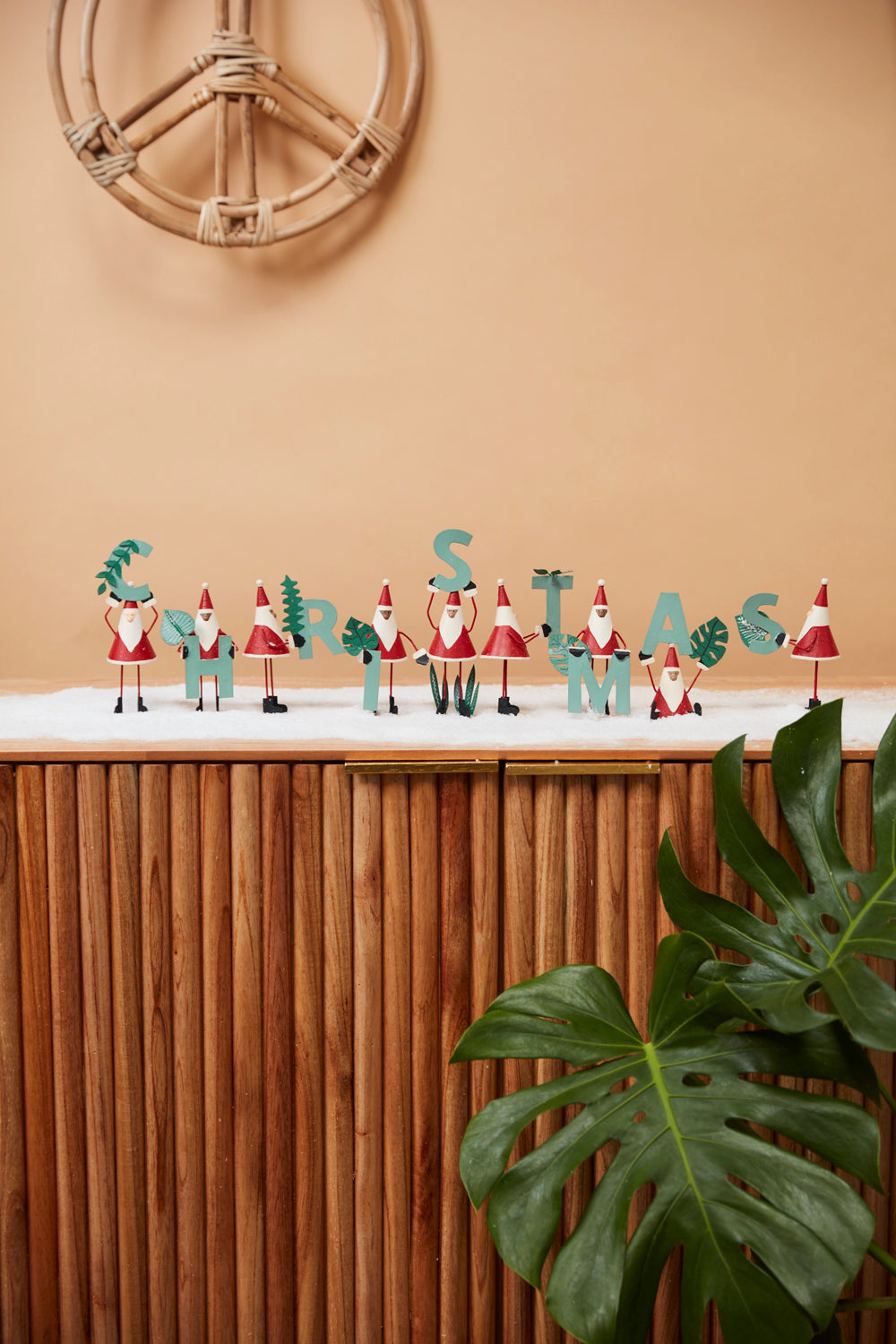 Green Christmas Sign - Set of 9