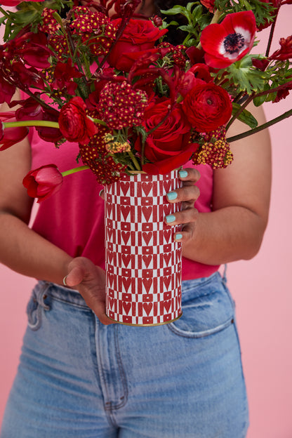 Hearts on Repeat Vase