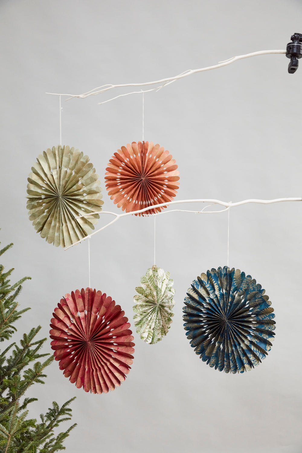Jewel Tone Paper Fan