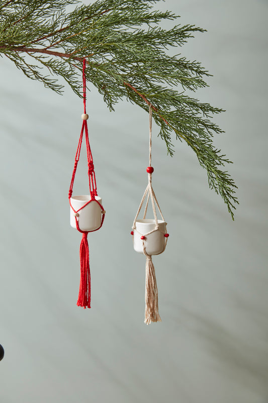 Macrame Tillandsia Holder Ornament