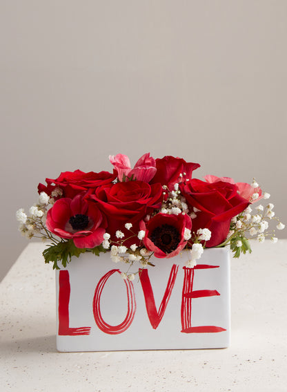 Painted Love Planter