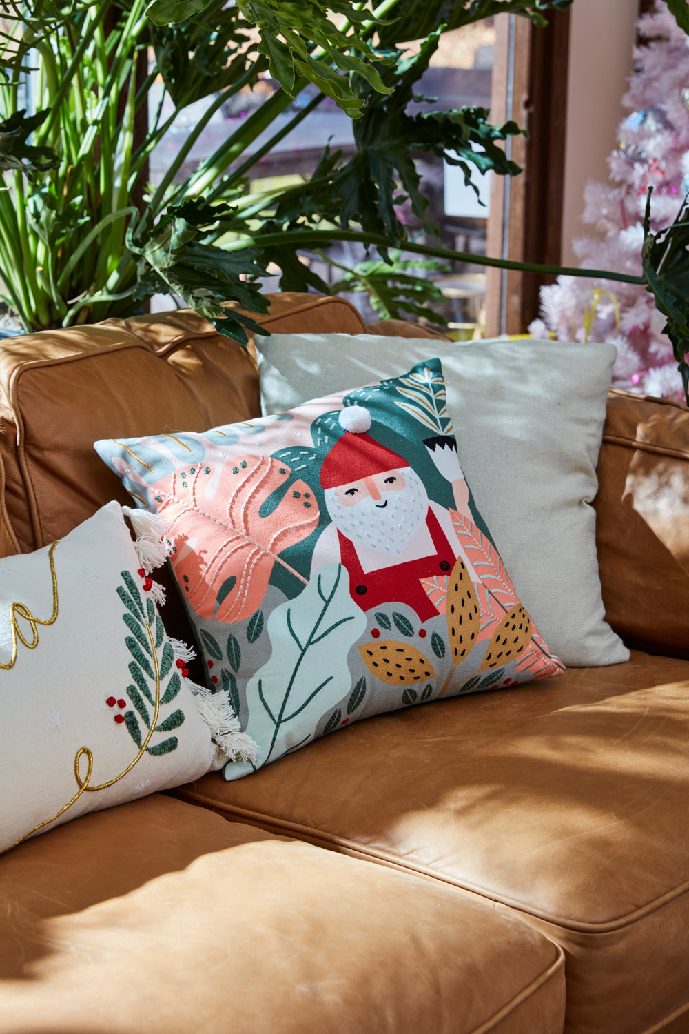 Proud Plant Santa Pillow