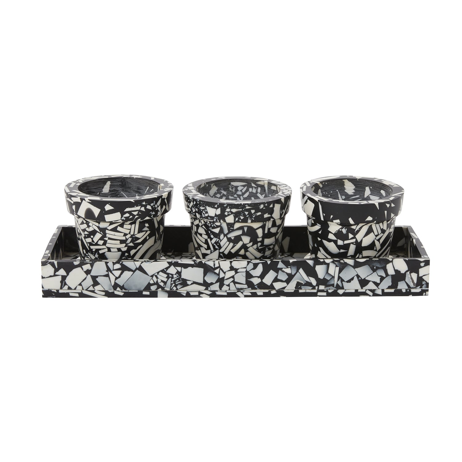Rigby Pot with Saucer - Set of 3