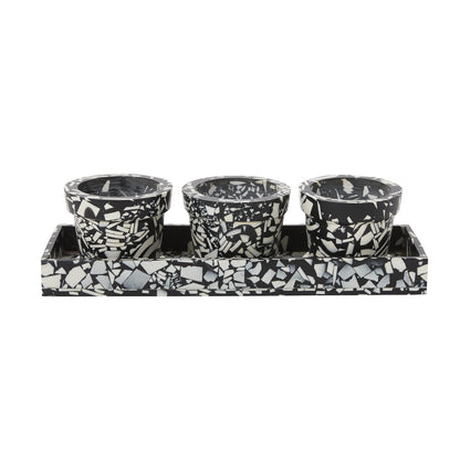 Rigby Pot with Saucer - Set of 3