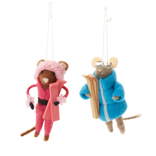 Ski Mouse Ornament